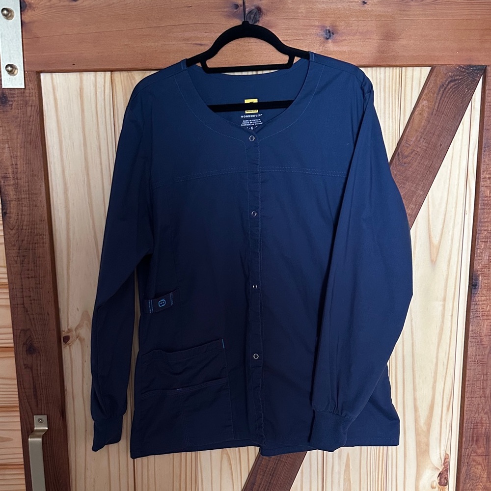 WonderWink Navy Scrub Jacket